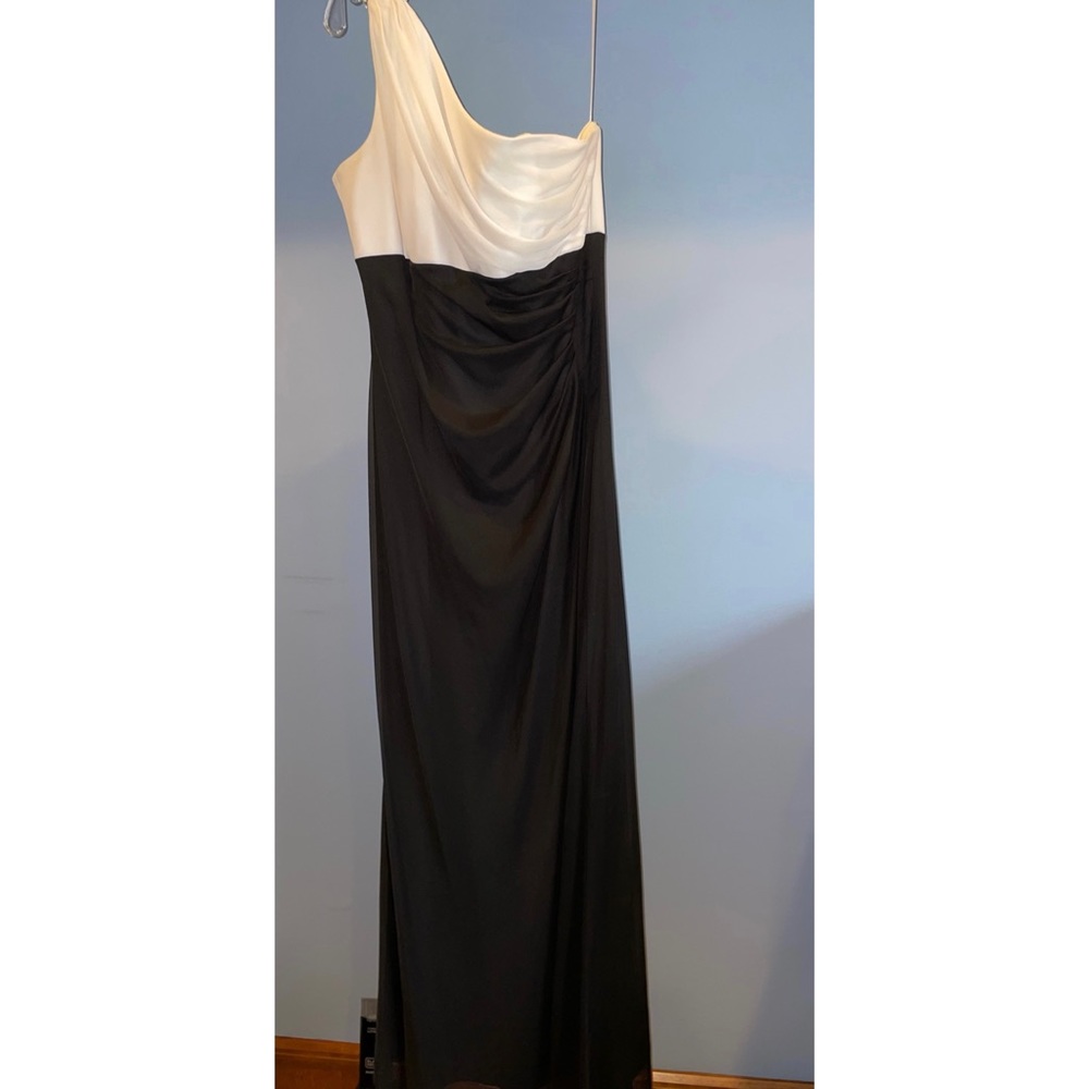 Black and White Formal Floor Length Gown